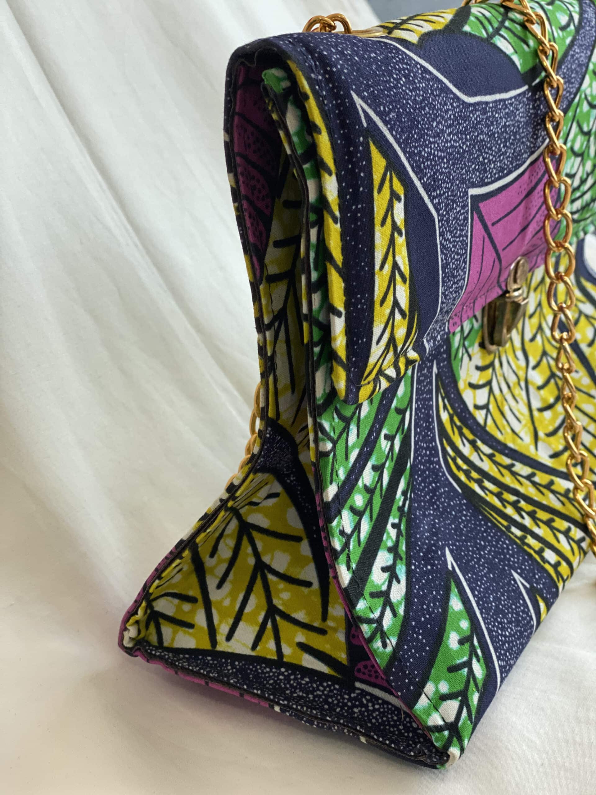 African Multi-Color Ankara Handbag - Ukenia